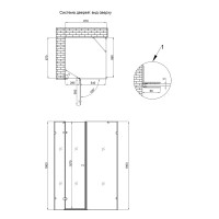 Душова кабіна CAPRICORN BLA1099SC6, квадрат, 90x90, скло 6мм Clear, CalcLess, розпаш., без піддона QT QTAP фото 1