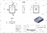 Умивальник MARRAKESH 380 Miraggio