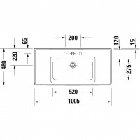 K25284043430000+2367100000+0050760000  Комплект меблів Ketho2- 100 см, тумба+раковина+сифон, колір матовий базальт(3пак) (1 сорт) DURAVIT фото 1