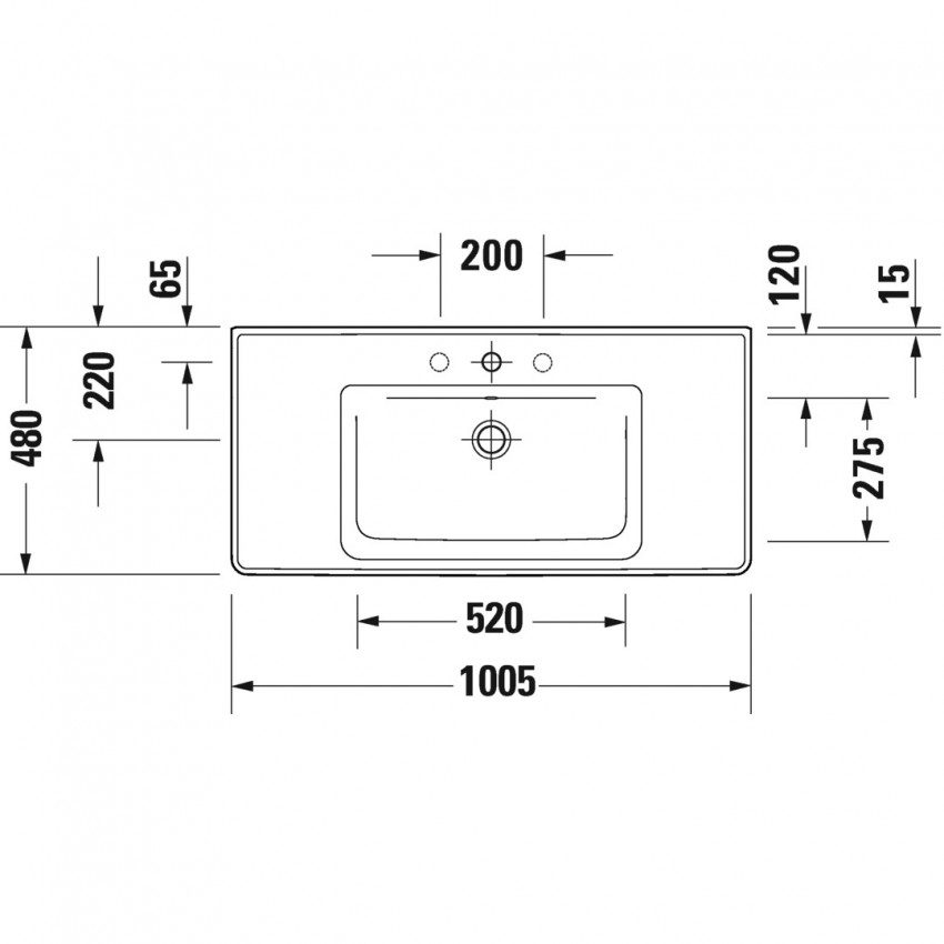 K25284043430000+2367100000+0050760000  Комплект меблів Ketho2- 100 см, тумба+раковина+сифон, колір матовий базальт(3пак) (1 сорт) DURAVIT фото 1