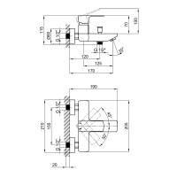 Змішувач для ванни Lipno QTNH3023101DG Graphite Qtap QTAP фото 1