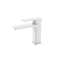 Змішувач для раковини Gemini QTGEM270CRW45675 Chrome/White Qtap