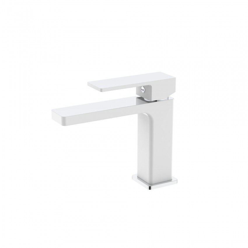 Змішувач для раковини Gemini QTGEM270CRW45675 Chrome/White Qtap QTAP