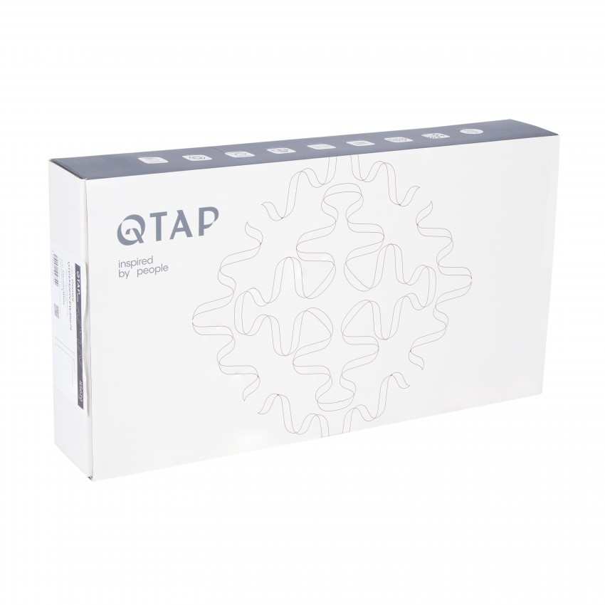 Змішувач для раковини Gemini високий QTGEM269CRW45679 Chrome/White Qtap QTAP фото 4