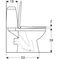 S7921800UA SOLO Унітаз-компакт підлоговий г/в, сидіння з кришкою Duroplast Soft close, н/п, білий (1 сорт) KOLO фото 2