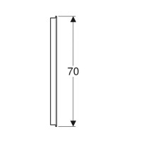 502.810.00.1 Option Basic Square Дзеркало -120см, підсвітка зверху по горизонталі (1 сорт) GEBERIT фото 4