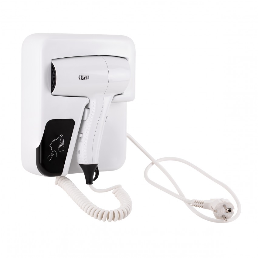 Фен із тримачем Pohodli 1200 Вт QTF1200RNP White Qtap QTAP