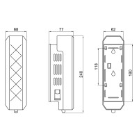 Диспенсер для мила Pohodli DM350WP1 White Qtap QTAP фото 1