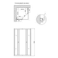 Душова кабіна Wawel SC80x80.SAT.LOW.GR квадратна, для низьк. піддону, висота 185 см, скло тон. 4 мм, без піддону Lidz LIDZ фото 1