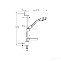 27772000 Croma 100Vario/Unica'C Душовий набір (1 сорт)