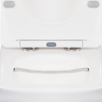 Унітаз Tern підлоговий Rimless 675x375x820 мм з сидінням Slim Duroplast/ Soft-close/ Quick relase White Qtap QTAP фото 4