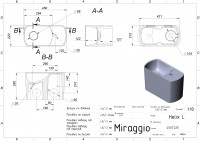 Умивальник HELIX L Miraggio MIRAGGIO фото 1