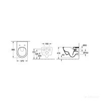 5614R201 SUBWAY 2.0 Унітаз підвісний + кришка, DirectFlush (1 сорт) VILLEROY  BOCH