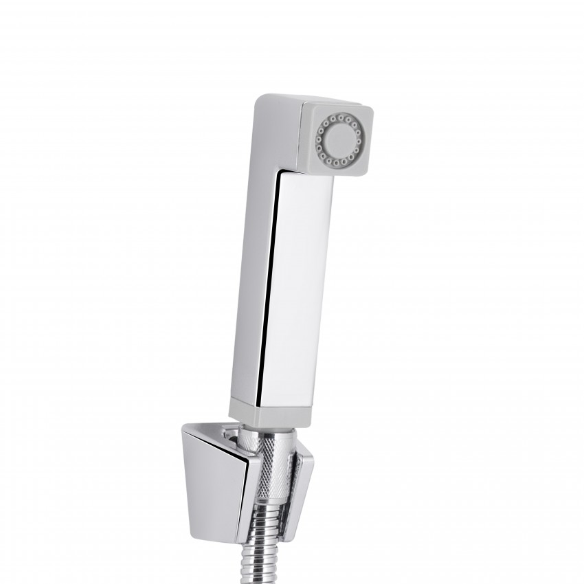 Змішувач для раковини Gemini (з гігієнічним душем) QTGEM272CRW45691 Chrome/White Qtap QTAP фото 3