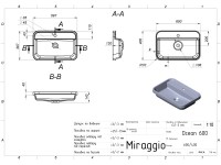 Умивальник OCEAN 600 Miraggio MIRAGGIO фото 1