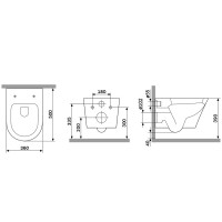 C741701SC Sense  підвісний   FlashClean з кришкою SC, білий (1 сорт) AM.PM фото 1