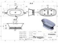 Ванна ANASTASIA MIRASOFT Miraggio MIRAGGIO фото 1