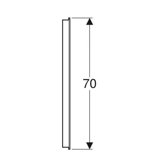 502.809.00.1 Option Basic Square Дзеркало -100см, підсвітка зверху по горизонталі (1 сорт) GEBERIT фото 4