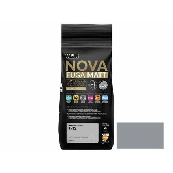 Зат WIM  NOVA FUGA MATT 1/13  2кг цементний  (сірий) WIM