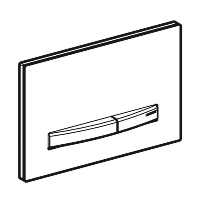 115.671.QD.2 Sigma50 Клавіша змиву для унітаза, з подвійим змивом, колір чорний хром матова (1 сорт) GEBERIT