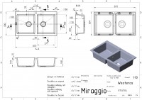 Кухонна мийка WESTEROS black shine Miraggio MIRAGGIO фото 1