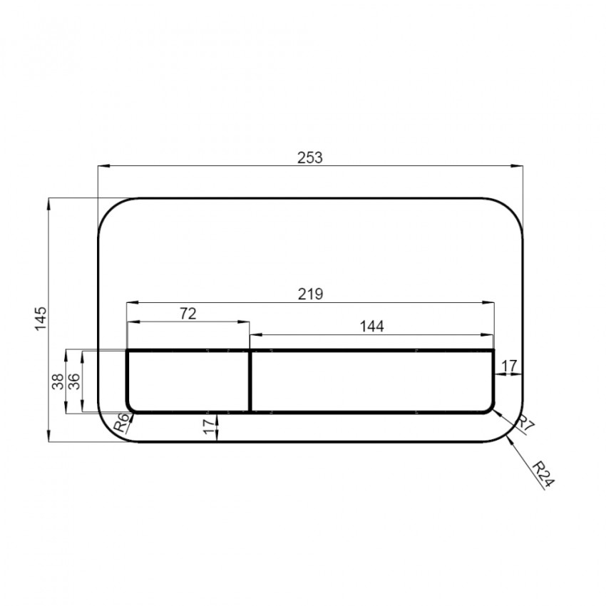 92249068 VICONNECT E200 Клавіша, білий (1 сорт) VILLEROY  BOCH фото 1