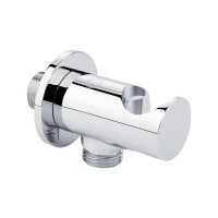 Підключення з тримачем для шланга Spojeni округле QTCRMBH030 Chrome Qtap QTAP