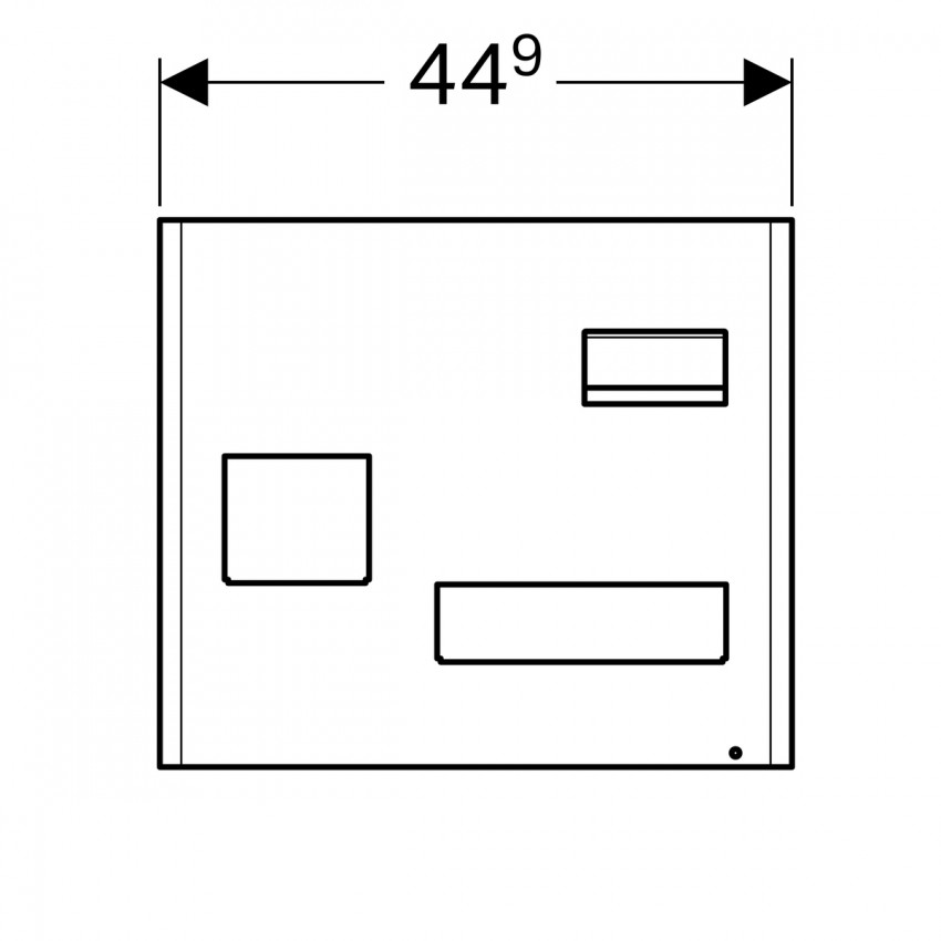 500.649.JK.2 Geberit Магнітна дошка з боксами для зберігання: магнітна дошка: лава матовий, бокси для зберігання: лава матовий (1 сорт) GEBERIT фото 1