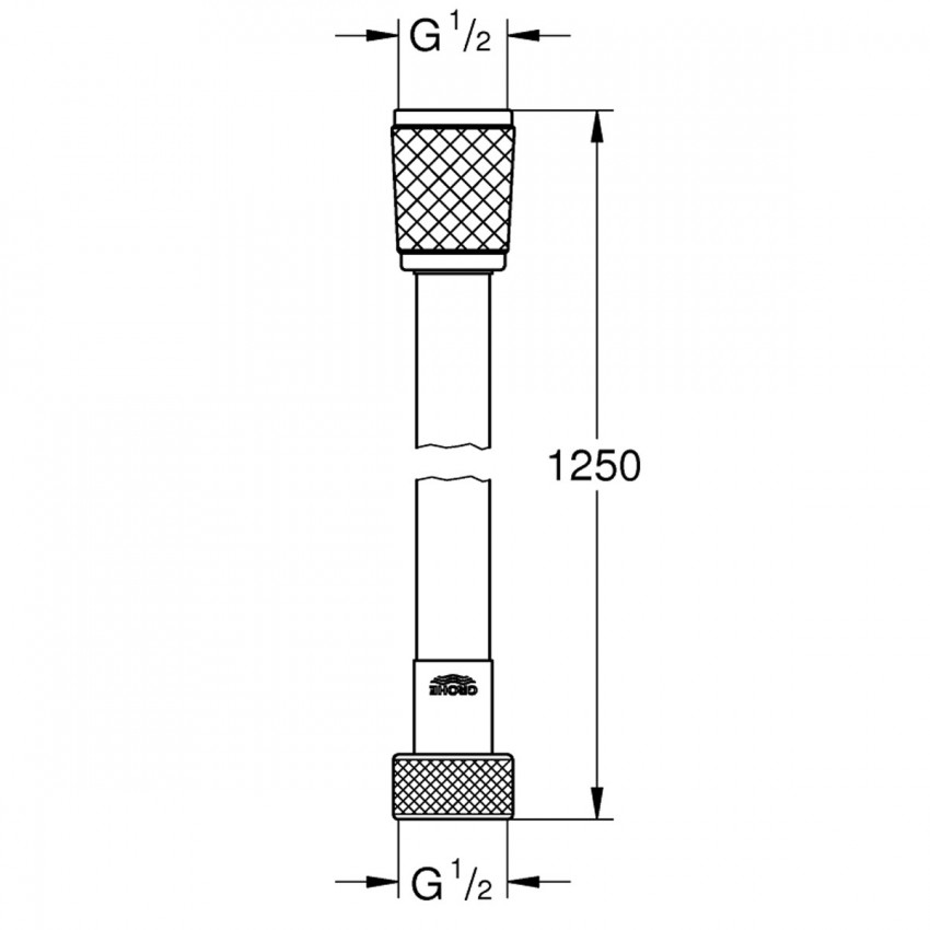 28150002 Relexaflex Душовий шланг-1,25  м (1 сорт) GROHE фото 1