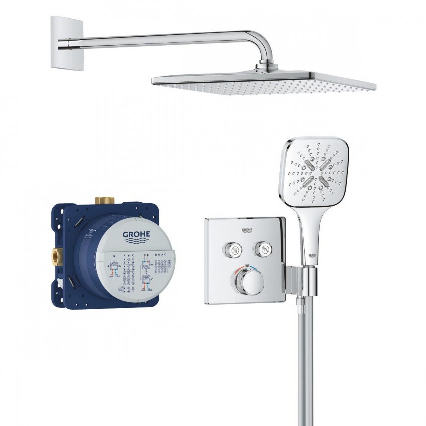 34865000 GRT SmartControl Душова система на 2 виходи, квадратна, 310 (1 сорт) GROHE