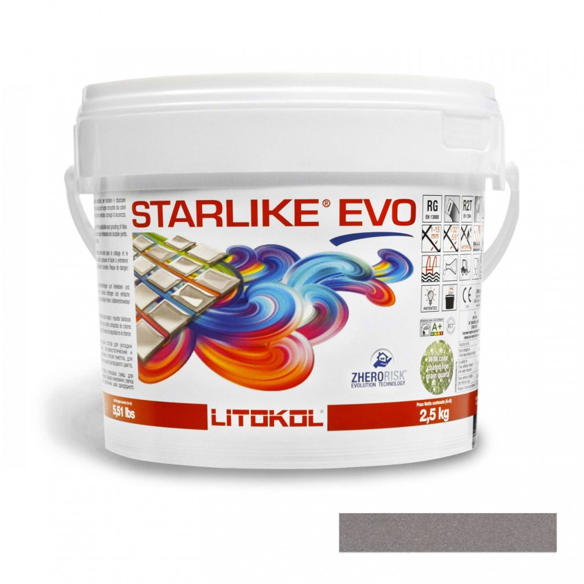 Клей-зат STARLIKE EVO  115/2.5кг Сірий шовк (1 сорт) Litokol