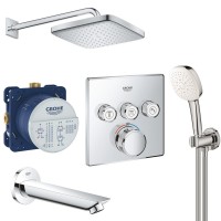 UA26415SC6  Grohtherm SmartControl Набір для комплектації душу, 3 споживачі (1 сорт) GROHE