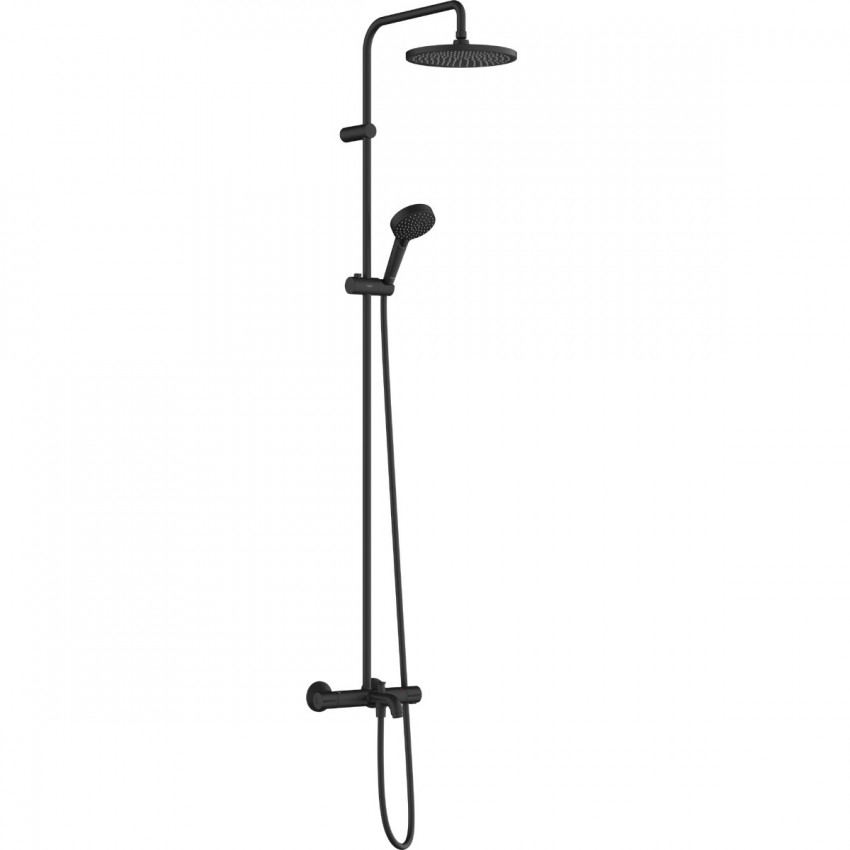 26899670 HG Vernis Blend Showerpipe 240 1jet з термостатом, чорний матовий (1 сорт) HANSGROHE