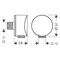 27453000 Fixfit S Шлангове підключення (1 сорт) HANSGROHE фото 2