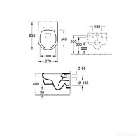 5656RS01 AVENTO Унітаз підвісний DirectFlush з кришкою QuickRelease/SoftClosing, White Alpin (1 сорт)