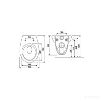 M1310002U IDOL підвісний унітаз із сидінням Duroplast Soft Close (1 сорт)