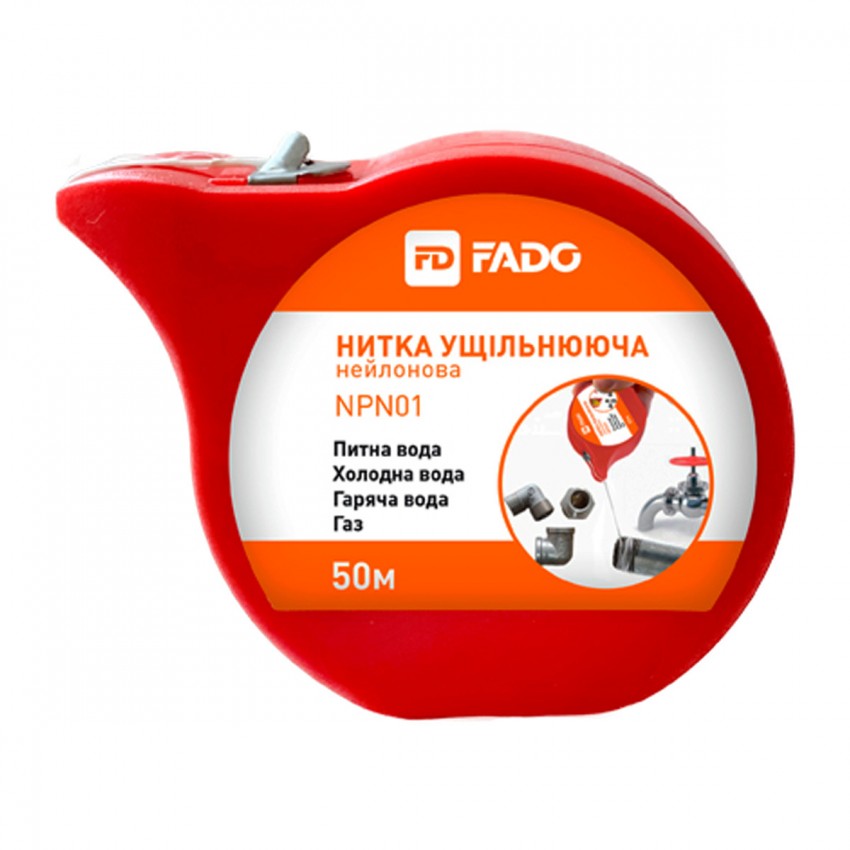 NPN01 Нитка ущільнююча нейлонова Fado 50м (1 сорт) FADO