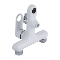 Змішувач для ванни Jay (з душовим гарнітуром) QTJAY259CRW45553 Chrome/White Qtap QTAP фото 2