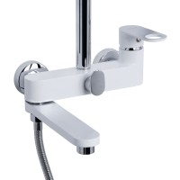 Душова система універсальна Jay на три споживача (з виливом) QTJAY111CRW45555 Chrome/White Qtap QTAP фото 2