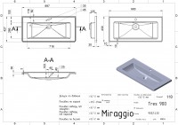 Умивальник TRES Miraggio MIRAGGIO фото 3