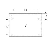 502.809.00.1 Option Basic Square Дзеркало -100см, підсвітка зверху по горизонталі (1 сорт) GEBERIT фото 3