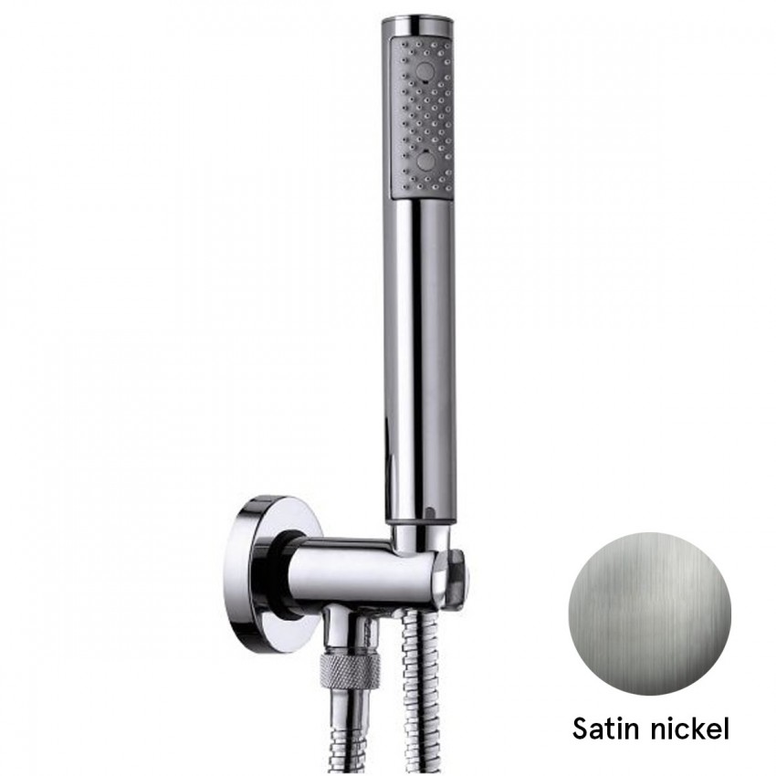 C12001C00094004 ZEN  Душовий набір, душовий комплект зі шлангом 1500мм, Satined Nickel (1 сорт) Bossini