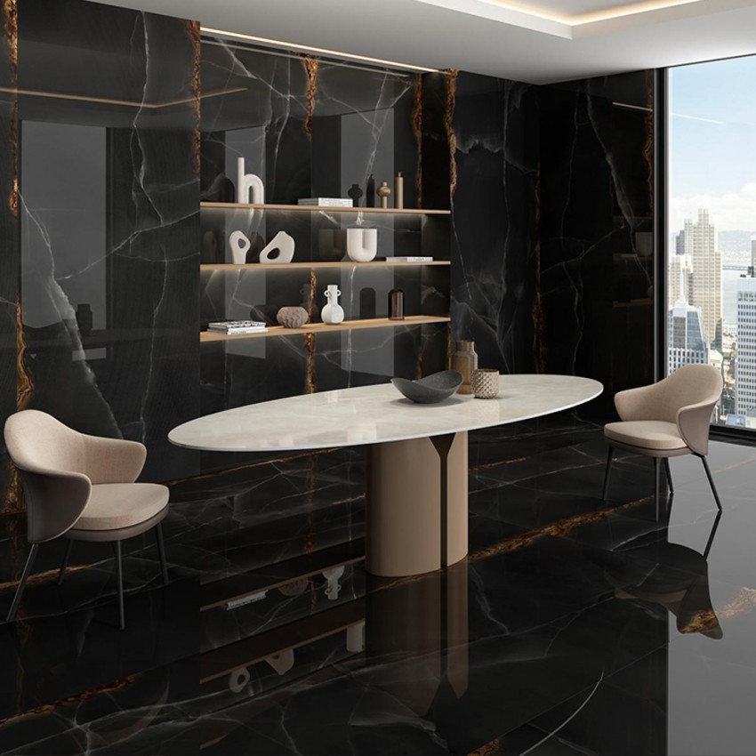 ONICE BLACK POLISHED RECT 6MM (1 сорт) ITT CERAMIC фото 2