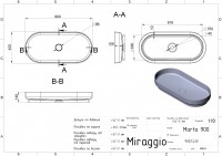 Умивальник MARTA 900 Miraggio MIRAGGIO фото 1