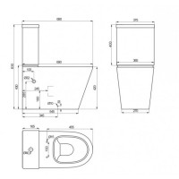 8490020 TOPIC Компакт безобідковий + супертонка кришка soft close (3уп) (1 сорт)