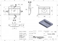 Умивальник VARNA 600 Miraggio MIRAGGIO фото 1