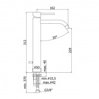 LIG081CR LIGHT Змішувач для раковини, хром (1 сорт) Paffoni фото 1