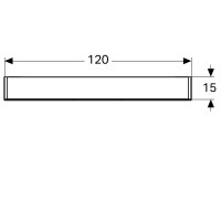 500.207.00.1 Option Дзеркальна шафка 120 см, з підсвіткою, із 3 дверцятами: корпус дзеркальний, дверцята дзеркальні зовні та всередині (1 сорт) GEBERIT фото 4