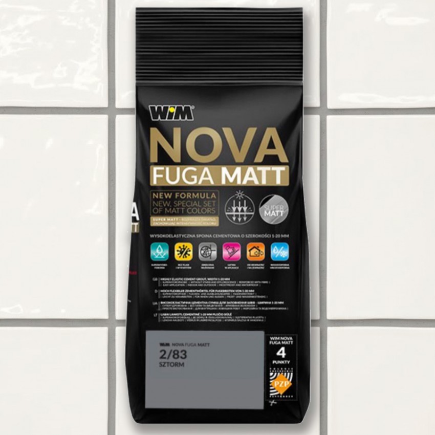 Зат WIM NOVA FUGA MATT 2/83  2кг шторм (1 сорт) WIM фото 2