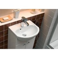 7115100U SOLO Раковина 50 см, з 1 отв.під зміш., з переливом, білий глянець KOLO фото 3